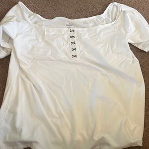 White off the shoulder blouse